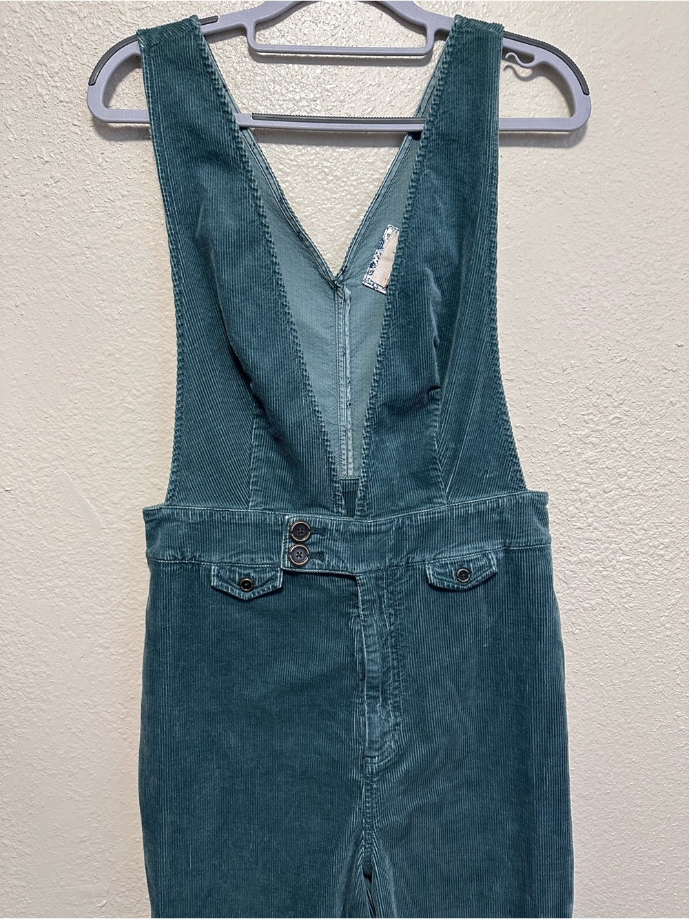 Pilcro Deep-V Corduroy Jumpsuit - Picture 5 of 7